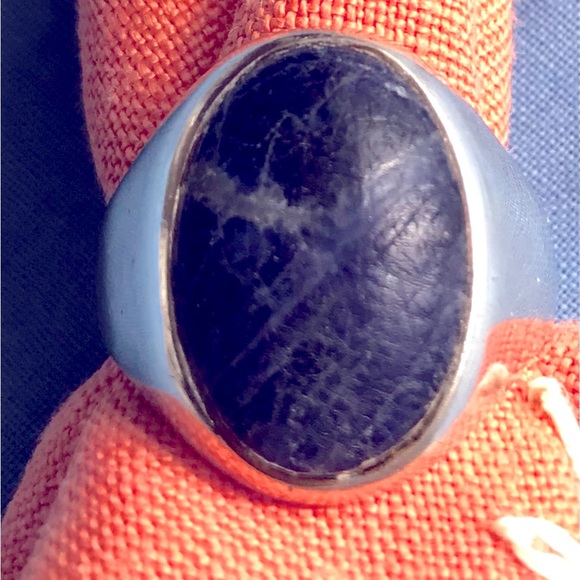 Men’s Vintage Sodalite Ring - Picture 2 of 3